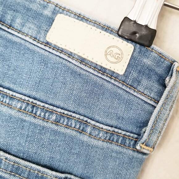 AG Adriano Goldschmied Jodi Crop High Rise Slim Flared Jeans 26 Distressed $245 - Picture 8 of 16